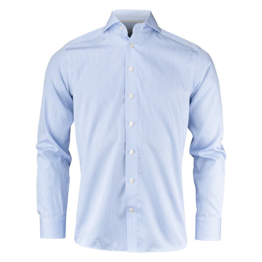 Yellow Bow 50 Mens Shirts Sky Blue Stripe